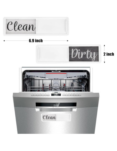 Cartel Imán Lavavajillas Limpio Sucio Realth 17.5x5.1cm