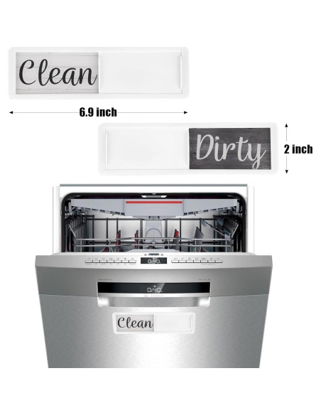 Cartel Imán Lavavajillas Limpio Sucio Realth 17.5x5.1cm