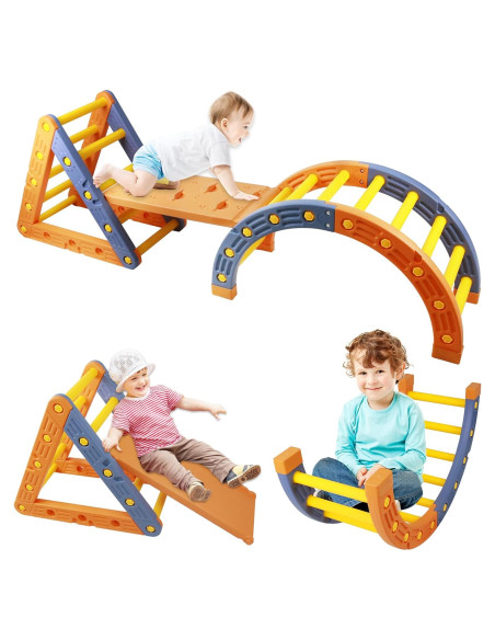 Juego de Escalada 5-en-1 Goldshire para Niños - Arco, Rampa y Escalera
