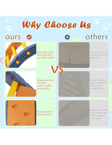 Juego de Escalada 5-en-1 Goldshire para Niños - Arco, Rampa y Escalera