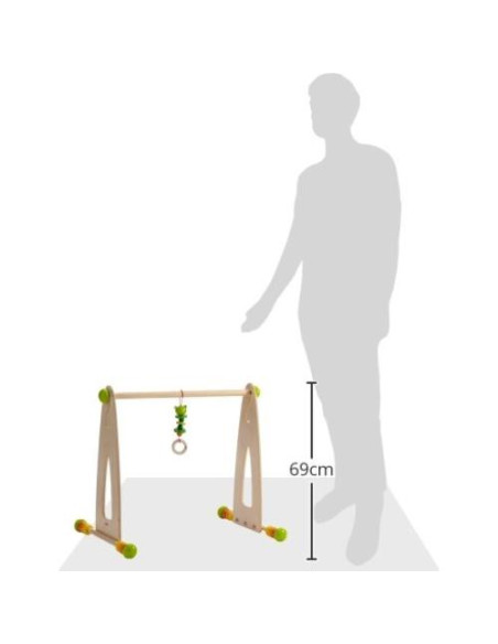Gimnasio de Juego HABA de Madera Ajustable 60x45x55 cm
