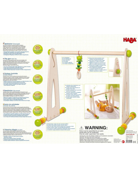 Gimnasio de Juego HABA de Madera Ajustable 60x45x55 cm