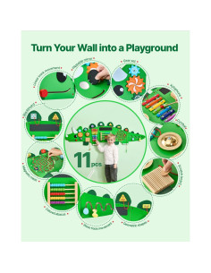 Tablero de Actividades VEVOR Montessori 11 Juegos para Niños 3-12 Años 2