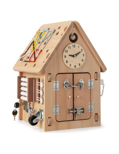 Casa Ocupada Montessori Costzon de Madera con Almacenamiento