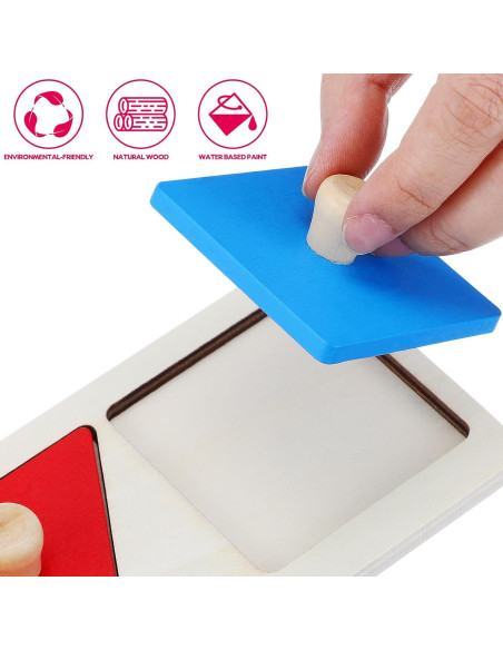 Rompecabezas de Madera Montessori Kisangel 30.5x13cm