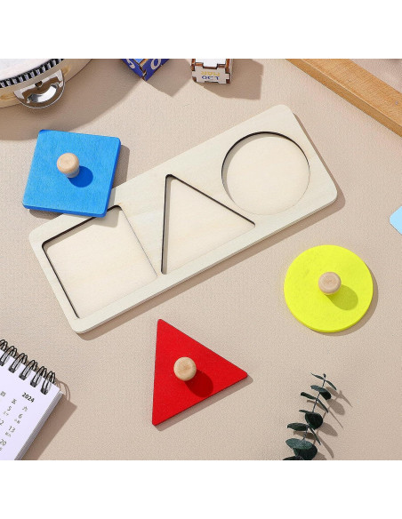 Rompecabezas de Madera Montessori Kisangel 30.5x13cm