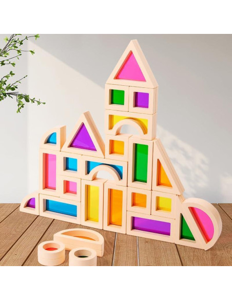 Bloques Arcoíris Sensoriales EduLand - Juego Educativo 25 Piezas