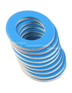 Alfabeto Móvil Pequeño Adena Montessori en Madera - Rojo y Azul 2