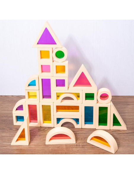 Bloques Arcoíris Sensoriales EduLand - Juego Educativo 25 Piezas