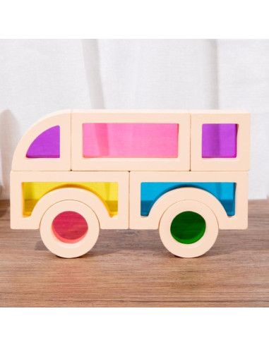 Bloques Arcoíris Sensoriales EduLand - Juego Educativo 25 Piezas