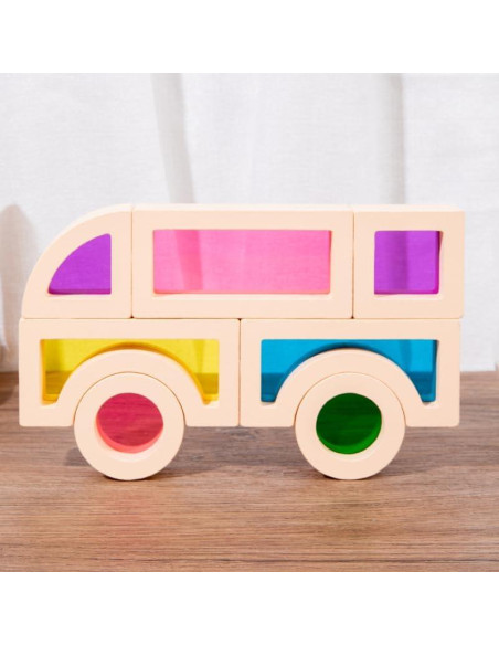 Bloques Arcoíris Sensoriales EduLand - Juego Educativo 25 Piezas