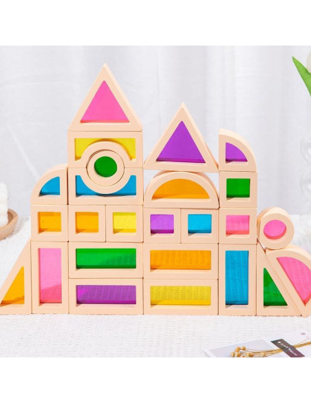 Bloques Arcoíris Sensoriales EduLand - Juego Educativo 25 Piezas