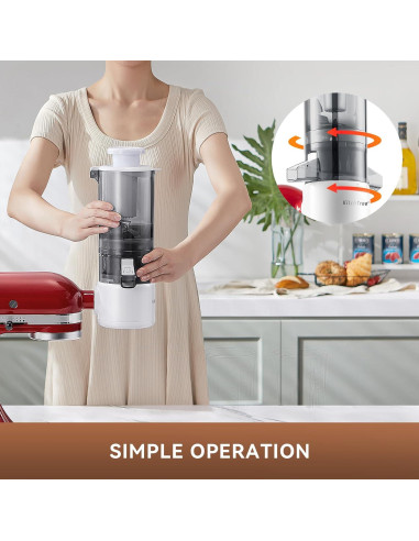 Accesorio exprimidor masticador KITCHTREE para KitchenAid 10.7 cm