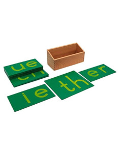 Letras de Lija Doble en Minúsculas Adena Montessori - 16 Combinaciones