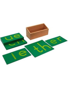 Letras de Lija Doble en Minúsculas Adena Montessori - 16 Combinaciones 2