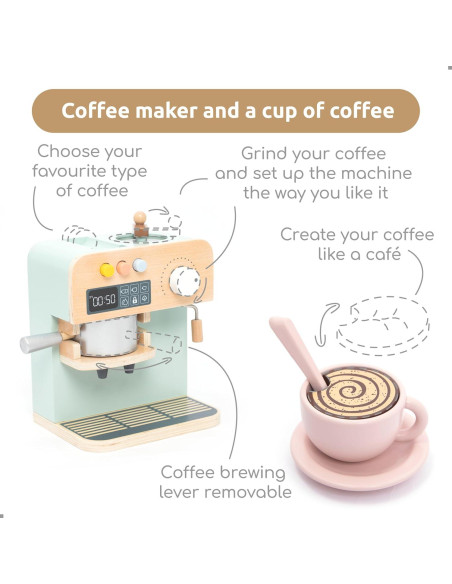 Máquina de Café de Madera UMU para Niños - Juguete Montessori 3+