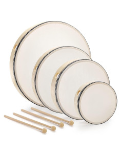 Juego de Tambores de Mano 4 Piezas Foraineam 30-15 cm