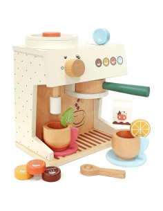 Juego de Rol Barista de Madera PairPear 18 Piezas para Niños