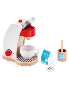 Juego de Cocina de Café Hape de Madera 6 Piezas para Niños