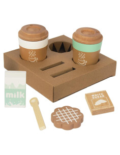 Juego de Taza de Café de Madera Woodenfun para Niños