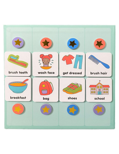 Calendario Visual Magnético Look Lola - 72 Imanes + Tablero