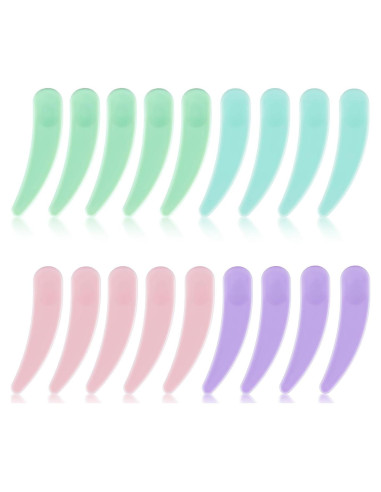 100 Espátulas Cosméticas GOLACKY Mini Cuchara Plástico Multicolor