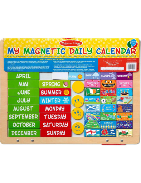 Calendario Magnético Diario Melissa & Doug 3+ Actividades