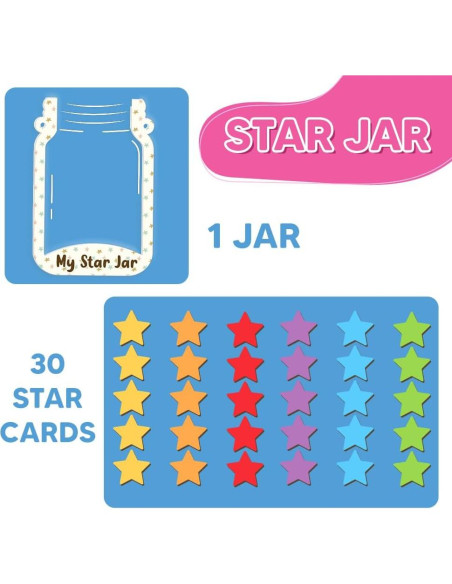 Tabla de Tareas Interactiva LilaLand con Tarro de Estrellas