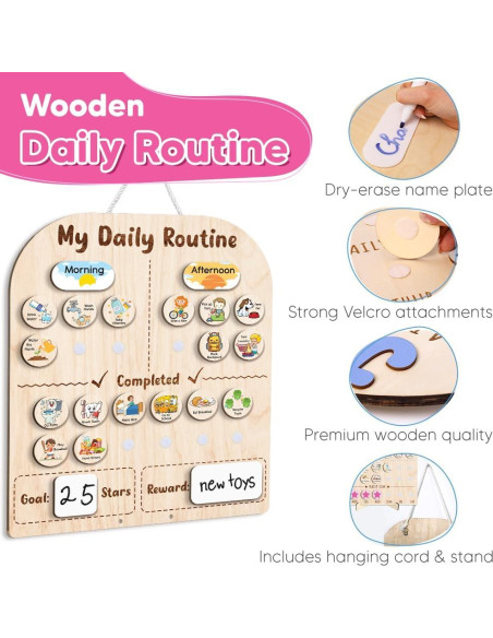 Tabla de Tareas Interactiva LilaLand con Tarro de Estrellas