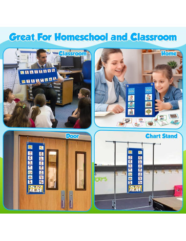 Calendario Visual KIKIGOAL para Niños con 96 Tarjetas