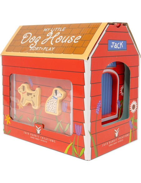 Juguete Clasificador de Formas Casa de Perro Jack Rabbit 18+ Meses
