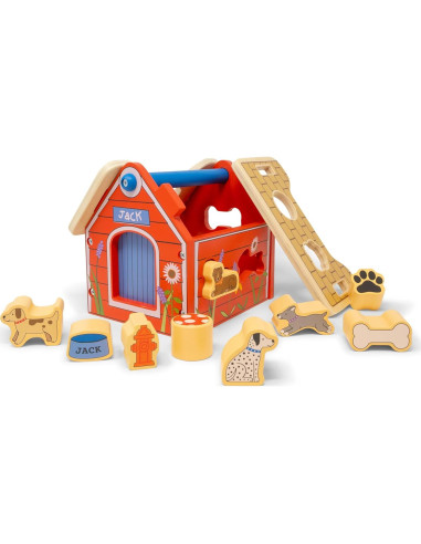 Juguete Clasificador de Formas Casa de Perro Jack Rabbit 18+ Meses