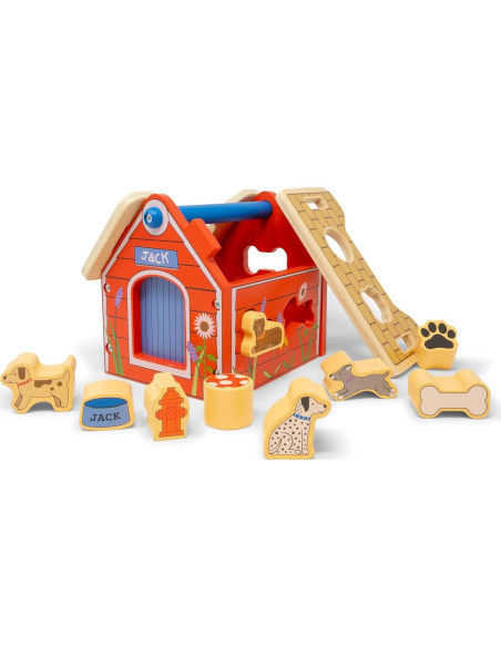 Juguete Clasificador de Formas Casa de Perro Jack Rabbit 18+ Meses