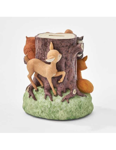Banco de Monedas Personalizado Animales del Bosque 14cm