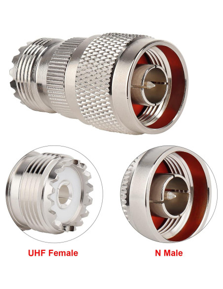 Adaptador N Macho a UHF Hembra XRDS_RF Pack 10 Unidades