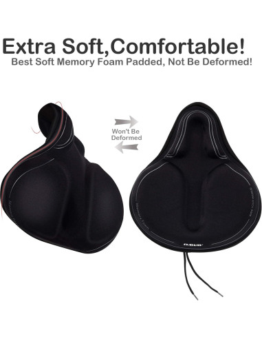 Funda de Asiento de Bicicleta DAWAY C6M - Espuma de Memoria 30x27cm