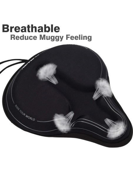 Funda de Asiento de Bicicleta DAWAY C6M - Espuma de Memoria 30x27cm