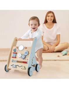 Andador para Bebés HONEY JOY Azul con Centro de Actividades 2