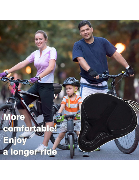 Funda de Asiento de Bicicleta DAWAY C6M - Espuma de Memoria 30x27cm