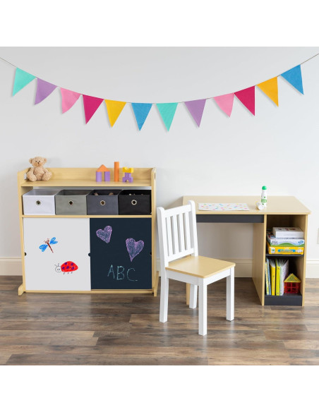 Conjunto de Escritorio y Silla Humble Crew Dalton para Niños