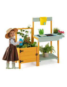 Mesa de Jardinería para Niños HONEY JOY con Fregadero y Plantación