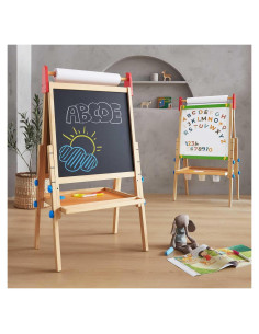 Caballete Infantil de Madera Tiny Land con 2 Rollos de Papel