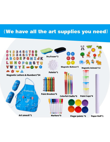 Caballete de arte ajustable SWINSKUAD para niños 94-123 cm