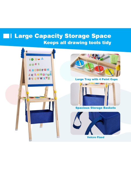 Caballete de arte ajustable SWINSKUAD para niños 94-123 cm