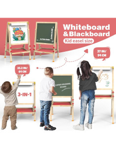 Caballete de Arte JOYOOSS Ajustable para Niños 2-8 Años 2