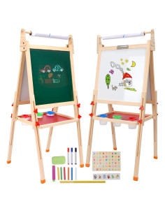 Caballete de Madera Ajustable Comportamiento Infantil 44.93x59.94cm