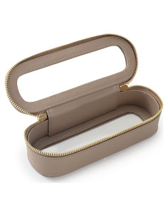 Bolsa de Maquillaje Transparente Aveniee Slim Taupe 19.8 cm