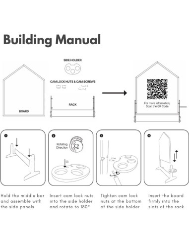 Pizarra Doble Cara Grande Comme Moi Kids 91x114 cm