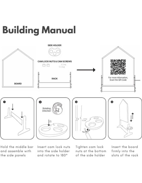 Pizarra Doble Cara Grande Comme Moi Kids 91x114 cm