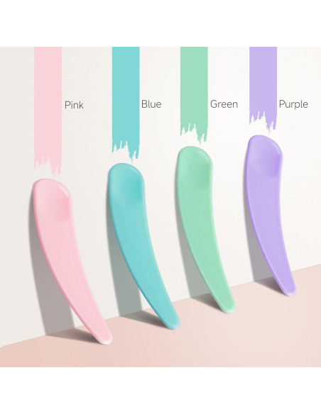 100 Espátulas Cosméticas GOLACKY Mini Cuchara Plástico Multicolor